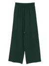 Ermanno Scervino Wide-leg Trousers In Soft Green Viscose Blend In Green