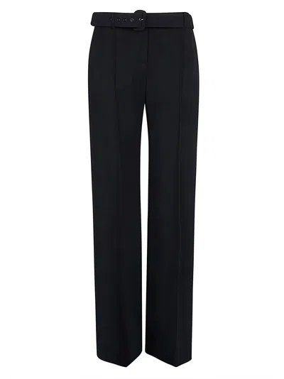 Ermanno Scervino Belted Trousers In Black