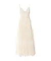 Ermanno Scervino Tiered Maxi Dress In Neutral