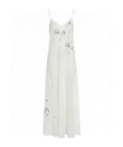 Ermanno Scervino Spaghetti Strap Dress In White
