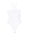Ermanno Scervino Spaghetti Strap Swimsuit In White