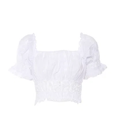 Ermanno Scervino Square Neck Blouse