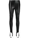 Ermanno Scervino Stirrup Cuff Leggings In Black