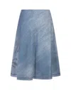 ERMANNO SCERVINO ERMANNO SCERVINO STITCHED DETAIL FLARED SKIRT