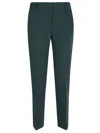 Ermanno Scervino Straight-fit Trousers With Mid-rise Waist In Green