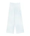 Ermanno Scervino Gingham-pattern Drawstring Trousers In Blue