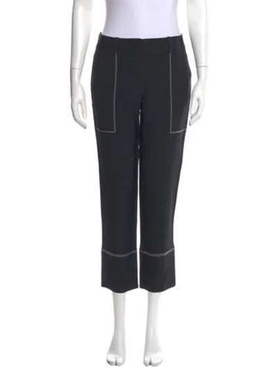 Pre-owned Ermanno Scervino Straight Leg Pants In Black