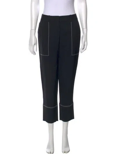 Pre-owned Ermanno Scervino Straight Leg Pants In Black