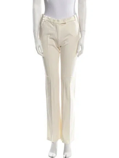 Pre-owned Ermanno Scervino Straight Leg Pants In Neutral