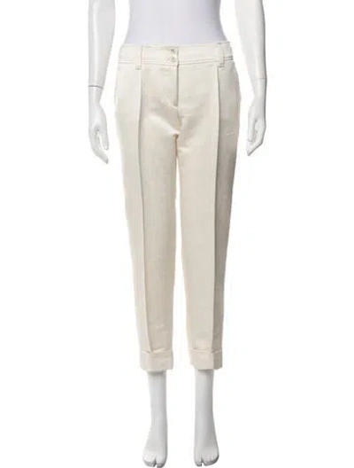 Pre-owned Ermanno Scervino Straight Leg Pants In Neutrals