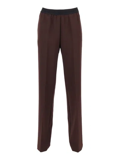ERMANNO SCERVINO STRAIGHT-LEG TAILORED PANTS WITH CLEAN WAISTBAND AND SMOOTH FINISH