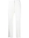 Ermanno Scervino Straight-leg Tailored Trousers With Clean Front In White
