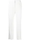 Ermanno Scervino Straight-leg Tailored Trousers With Clean Front In White