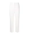 Ermanno Scervino Tailored High-waist Trousers With Subtle Pleats In White