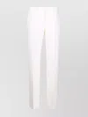 Ermanno Scervino Straight Leg Trousers With Belt Loops And Pockets In White