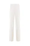 Ermanno Scervino Straight-leg Trousers With Structured Waistband In Neutral