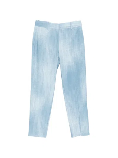 Ermanno Scervino Straight Trousers In Blue