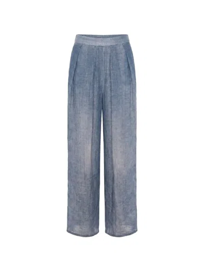 Ermanno Scervino Straight Trousers In Blue