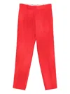 Ermanno Scervino Belt Loop Trousers In Red
