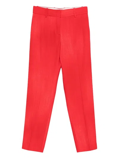 Ermanno Scervino Straight Trousers In Red