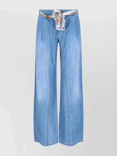 Ermanno Scervino Straight Trousers With Wide Leg