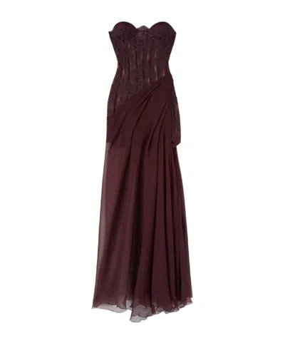 Ermanno Scervino Strapless Dress In Black