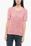 Ermanno Scervino Striped T-shirt With Rhinestones
