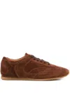 Ermanno Scervino Suede Sneakers In Brown