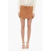 Ermanno Scervino Suede Wrap Shorts