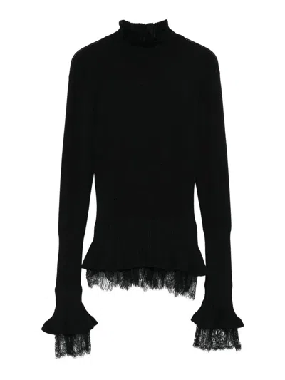 ERMANNO SCERVINO LONG SLEEVE TURTLE-NECK SWEATER