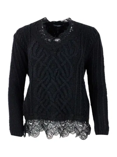 Ermanno Scervino Sweater In Black