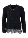 Ermanno Scervino Sweater In Black