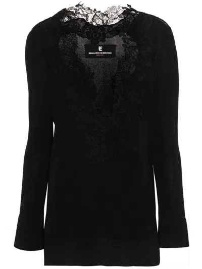 Ermanno Scervino Sweater In Black  