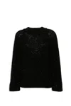 Ermanno Scervino Crystal-embellished Jumper In Black