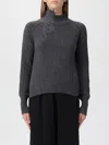 Ermanno Scervino Long Sleeve High Neck Sweater In Multi