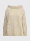 Ermanno Scervino Oversized Perforated Sweater In Neutral