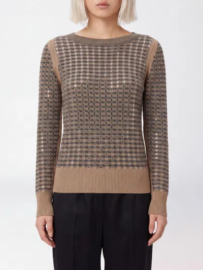 Ermanno Scervino Sweater Woman Color Black In Brown