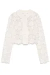 Ermanno Scervino Guipure-lace Jacket In Bianco