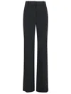 Ermanno Scervino Tailored Black Trousers With Straight-leg Silhouette And Subtle Stitching In Black