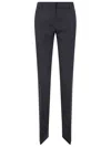 Ermanno Scervino Tailored Bootcut Trousers With Flared Hem And Refined Finish In Blue