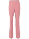 Ermanno Scervino Tailored Flared Pants With High Waist In Pink