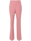 Ermanno Scervino Tailored Flared Pants With High Waist In Pink