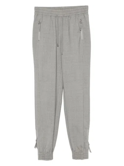 ERMANNO SCERVINO ERMANNO SCERVINO TAILORED GREY TRACK PANTS