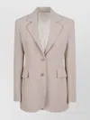 Ermanno Scervino Tailored Single Breasted Jacket With Flap Pockets In Neutral