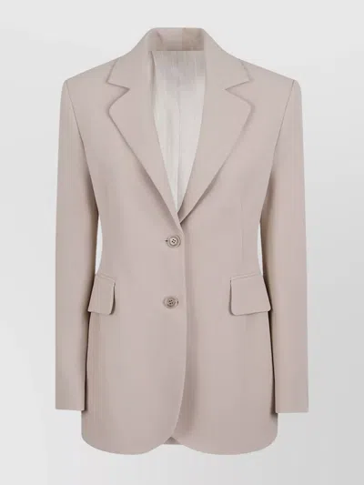 ERMANNO SCERVINO TAILORED SINGLE BREASTED JACKET WITH FLAP POCKETS