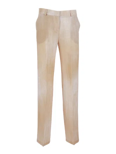 Ermanno Scervino Tailored Straight Leg Straight-leg Pants In Neutral