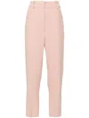 Ermanno Scervino Pant With Belt Loops In Viscose Blend In Pink