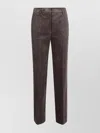 Ermanno Scervino Tailored Trousers With Pockets And Loops In Brown
