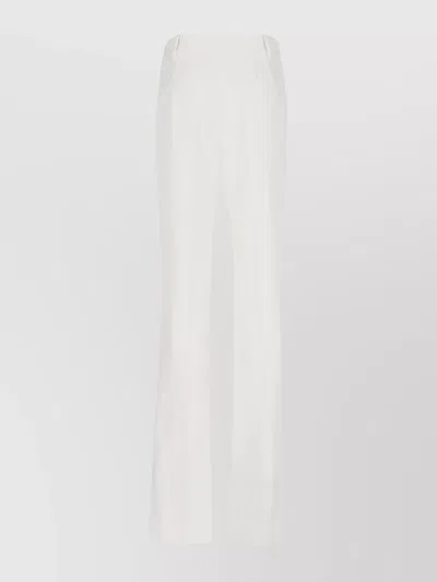 Ermanno Scervino Tailored Trousers With Wide Leg Cut In White