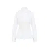 Ermanno Scervino Tailored White Shirt With Lace Overlay In White